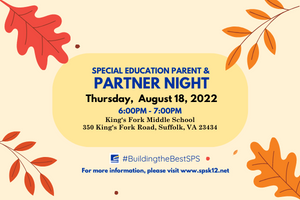 Special Education Parent & Partner Night